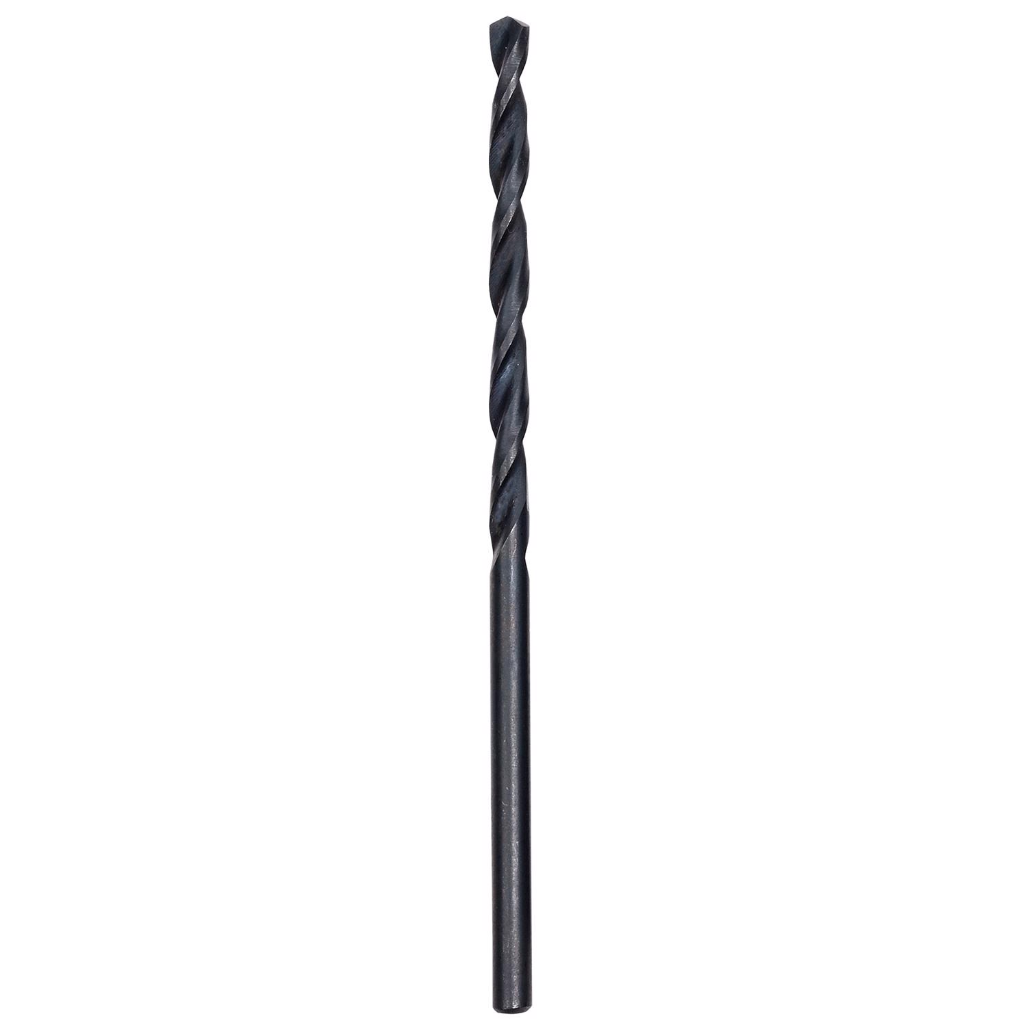 MW Thunderbolt 3/32 in. X 2-1/4 in. L Black Oxide Drill Bit 2 pk