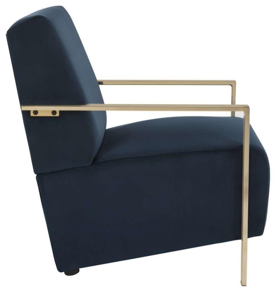 Natalie Accent Chair Navy   Contemporary   Armchairs And Accent Chairs   by V.S.D Furniture  Houzz