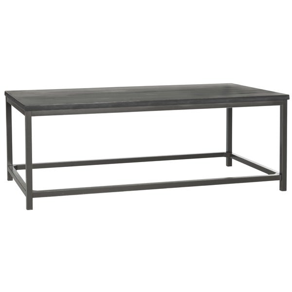 SAFAVIEH Alec Distressed Black Coffee Table - 48