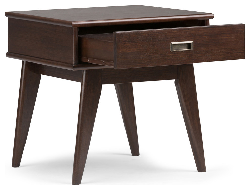 Draper Solid Hardwood 22 quotMid Century Modern End Table   Midcentury   Side Tables And End Tables   by Simpli Home Ltd.  Houzz