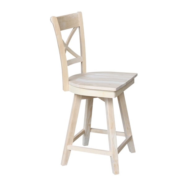 Charlotte Stool with Swivel Seat - Unfinished