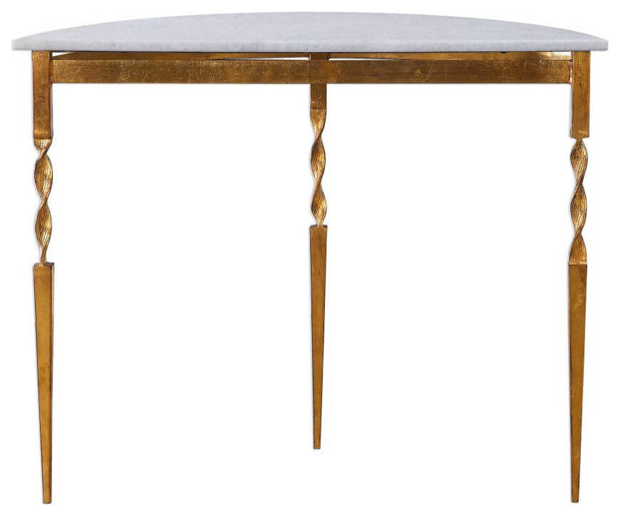 Uttermost Imelda 40 x 31 quotDemilune Console Table   Contemporary   Console Tables   by GwG Outlet  Houzz