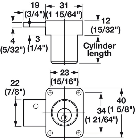 Hafele Cabinet Door Lock Keyed Alike