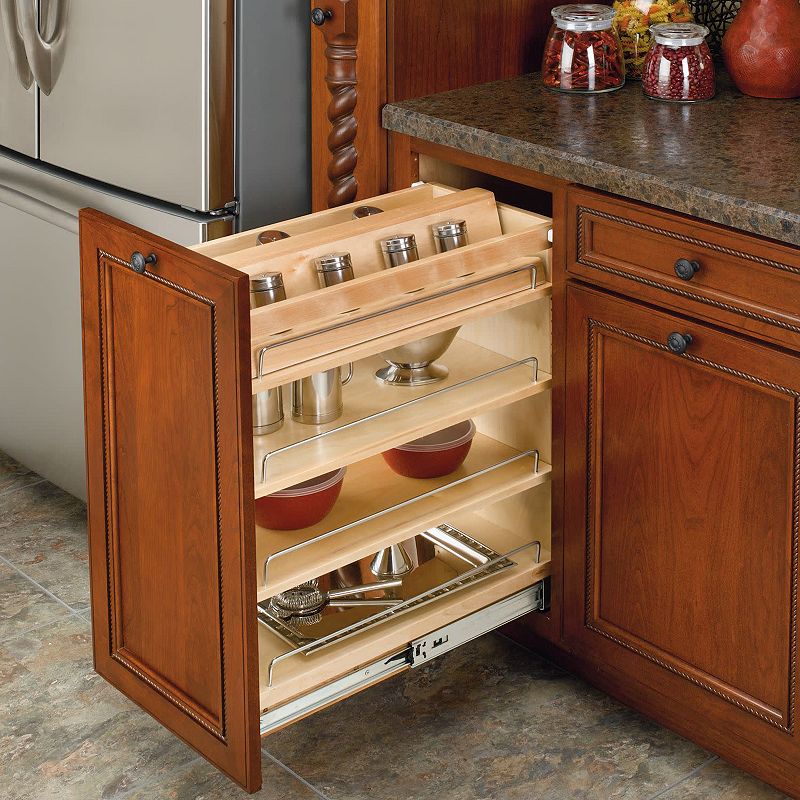 Rev-a-shelf 11.75 Pull Out Kitchen Cabinet Organizer Soft-close， 448-bcsc-11c