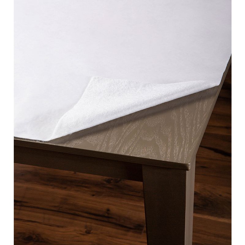 52 x 108 White Rectangular Vinyl Table Pad