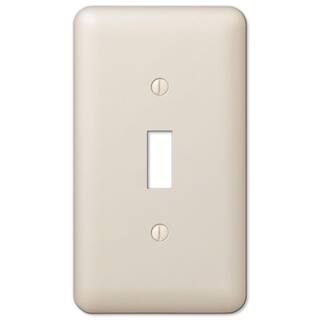 Hampton Bay Declan 1 Gang Toggle Steel Wall Plate - Almond 935TALHB