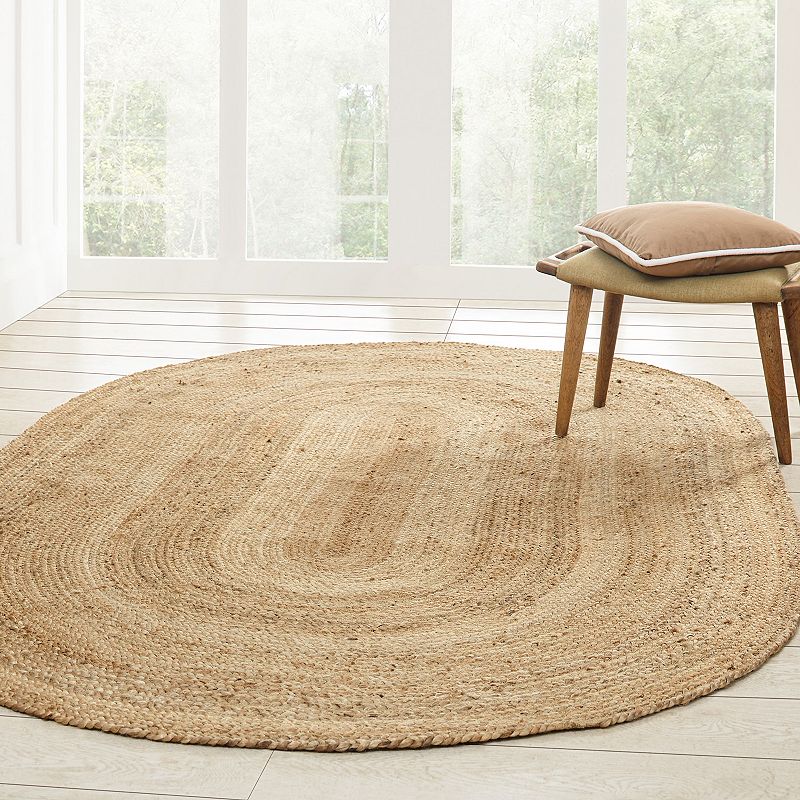 SUPERIOR Braided Jute Indoor Area Rug