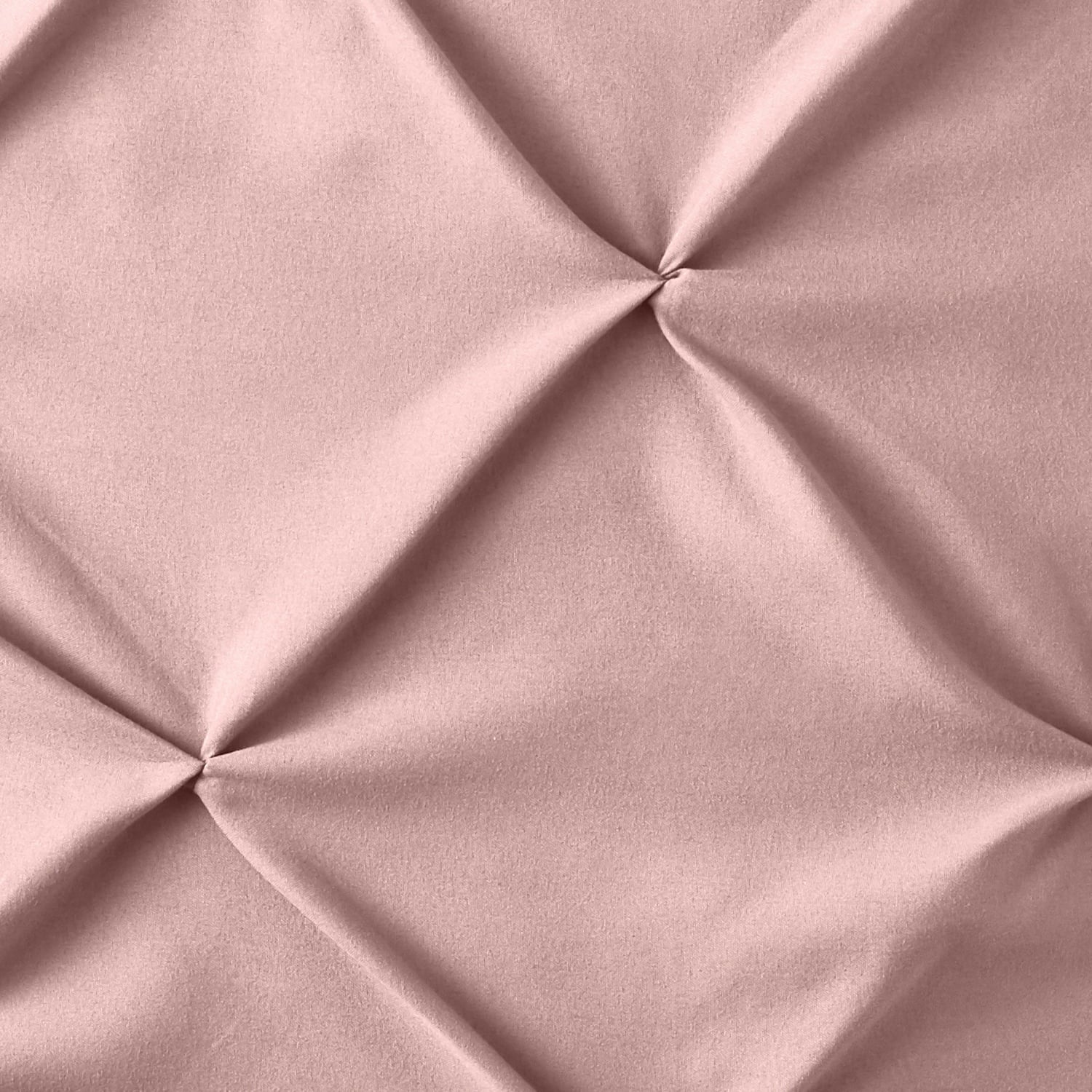 Mainstays Pink Pintuck Pleat Microfiber Square Sham， Euro Sham