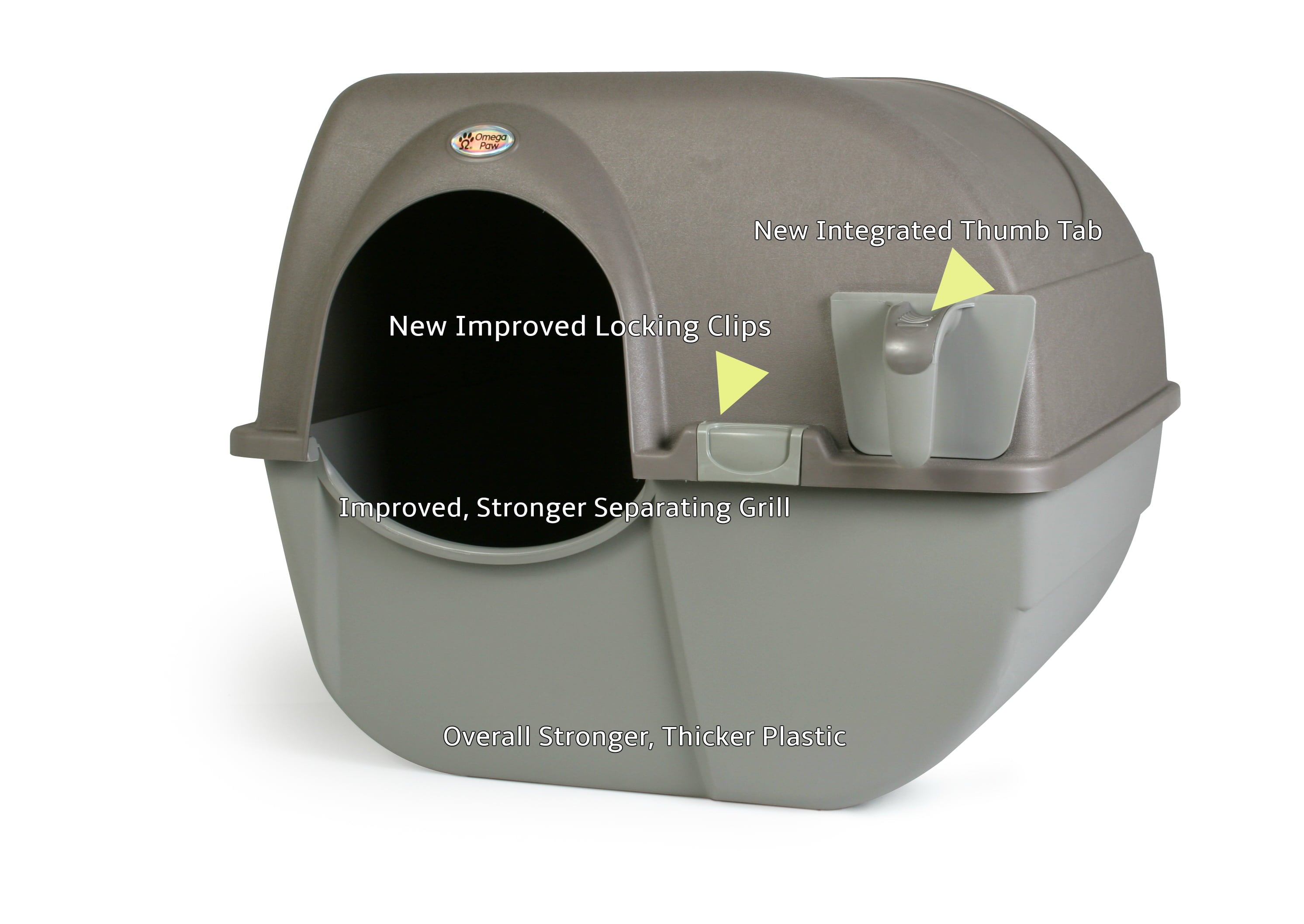 Omega Paw Roll 'N Clean Self Cleaning Litter Box Regular Size