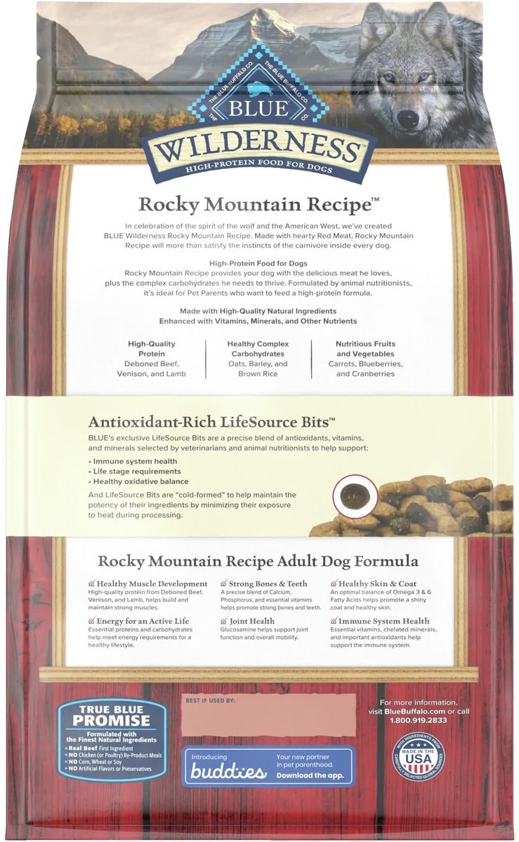 Blue Buffalo Wilderness RMR Red Meat Adult Dry Dog Food