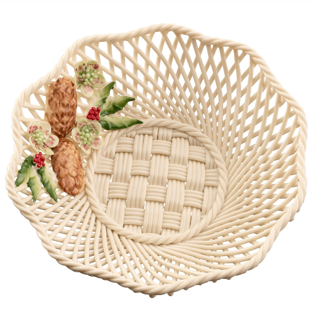 Belleek Classic Wild Irish Hedgerow Winter Basket