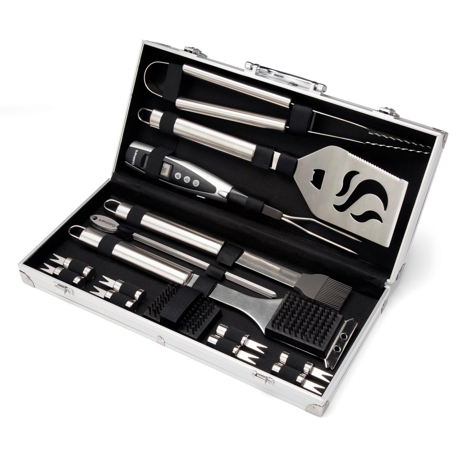 Cuisinart 20-Piece Deluxe Stainless Steel Grill Tool Set