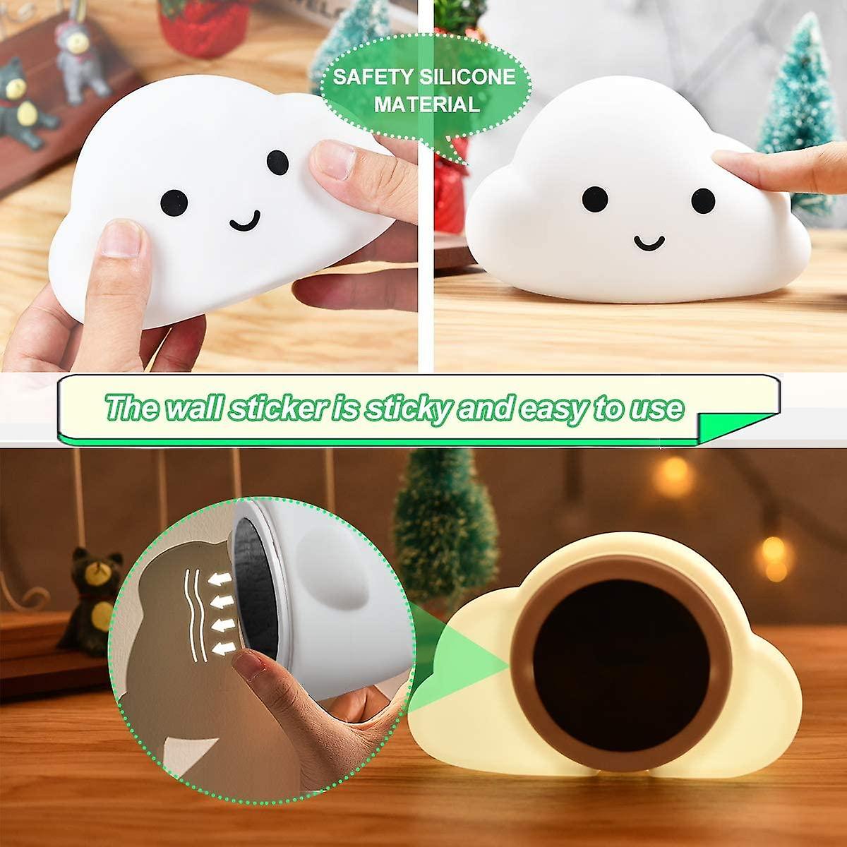 Soft Night Light For Kids， Portable Silicone Bedside Lamp， Baby Breastfeeding Lamp， Color Changing， Eye Caring， Touch And Remote Control