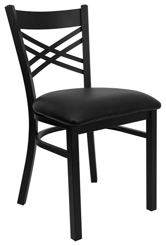 Black X Chair Black Seat   Transitional   Dining Chairs   by Beyond Design  ampMore  Houzz