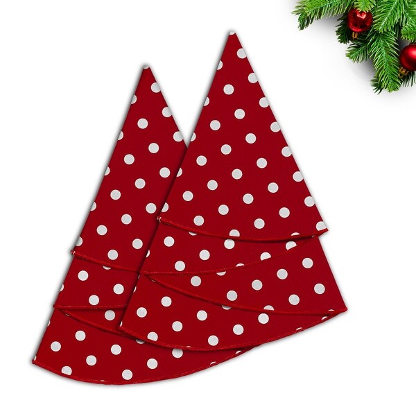 Joita Christmas Napkins，Table Cloth Napkins，Cotton Dinner Napkins Set for Christmas Party Decoration，RETRO POLKA