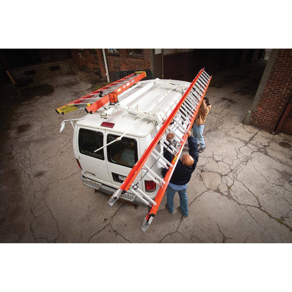 Werner 24 ft. Fiberglass Extension Ladder with 300 lbs. Load Capacity Type IA Duty Rating D6224-2