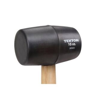 TEKTON 8 16 32 oz. Wood Handle Rubber Mallet Set (3-Piece) 30508