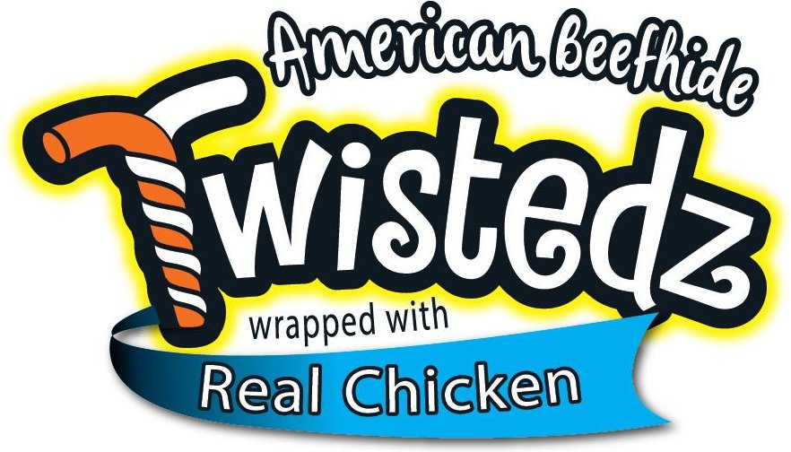 Pet Factory Twistedz 5-inch Beefhide Chip Rolls Chicken Flavored Wrap Dog Hard Chews， 8 count