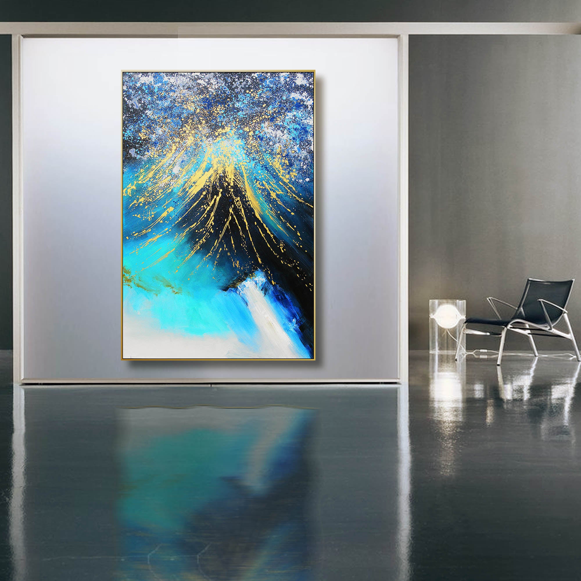 Ocean Hand Painted Art Painting With Frame 180X120 Cm Soap0071