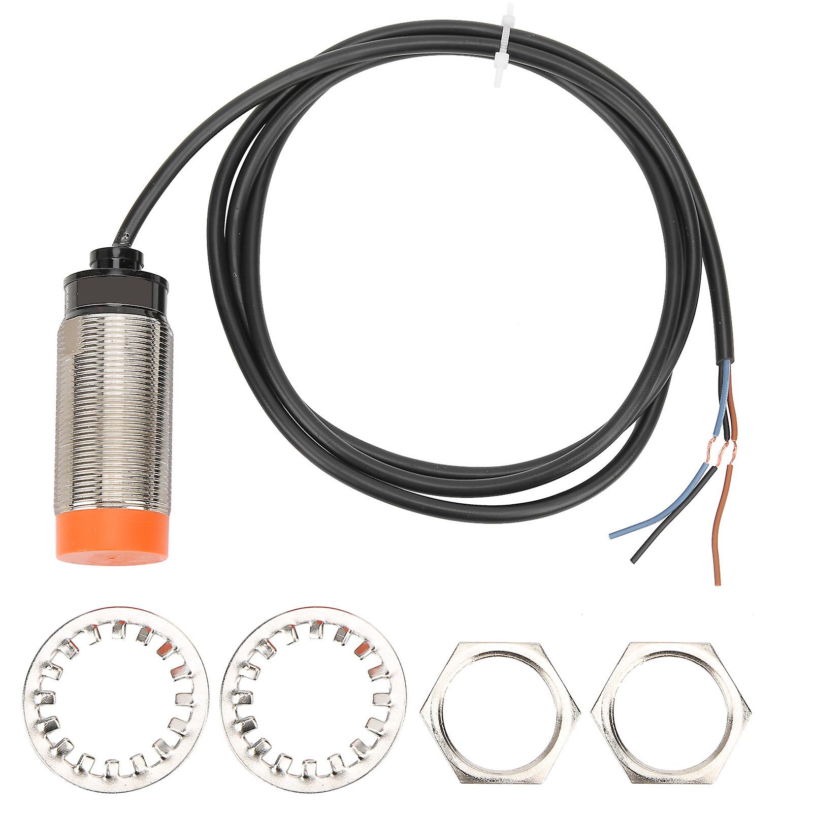 BERM Proximity Switch Cylindrical 3‑Wire Normally Open Sensor PRL30-15DP 10-30VDC