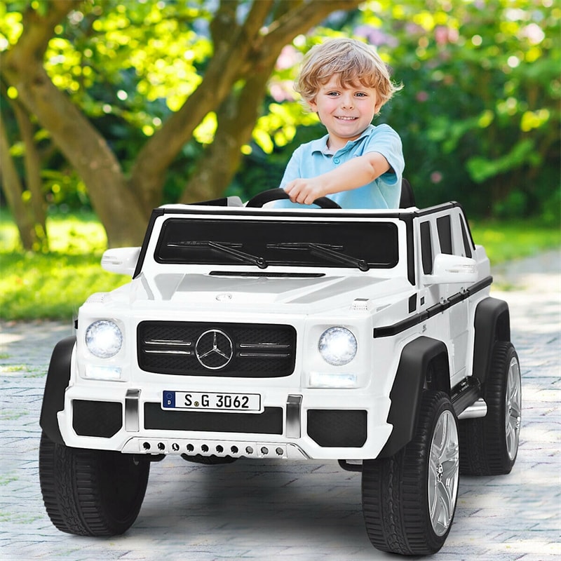 12V Mercedes-Benz Kids Electric Ride On Car Toy with Remote Control & Trunk 2 Motors