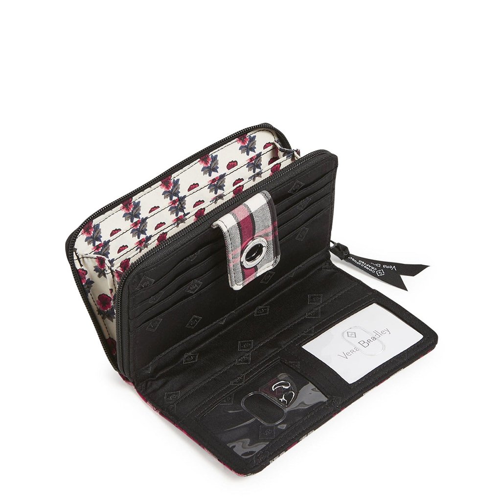 Vera Bradley  RFID Turnlock Wallet in Fireplace Plaid