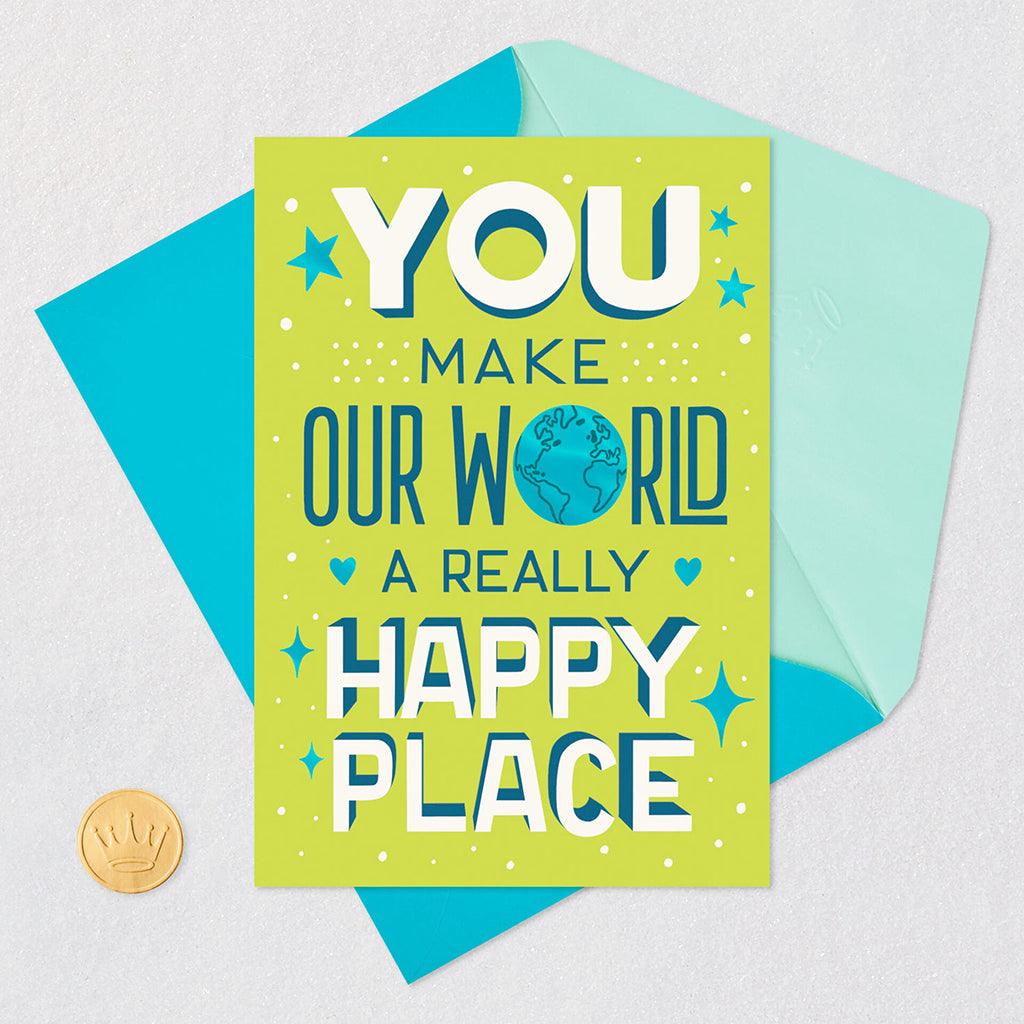 Hallmark  You Make Our World a Happy Place Video Greeting Birthday Card