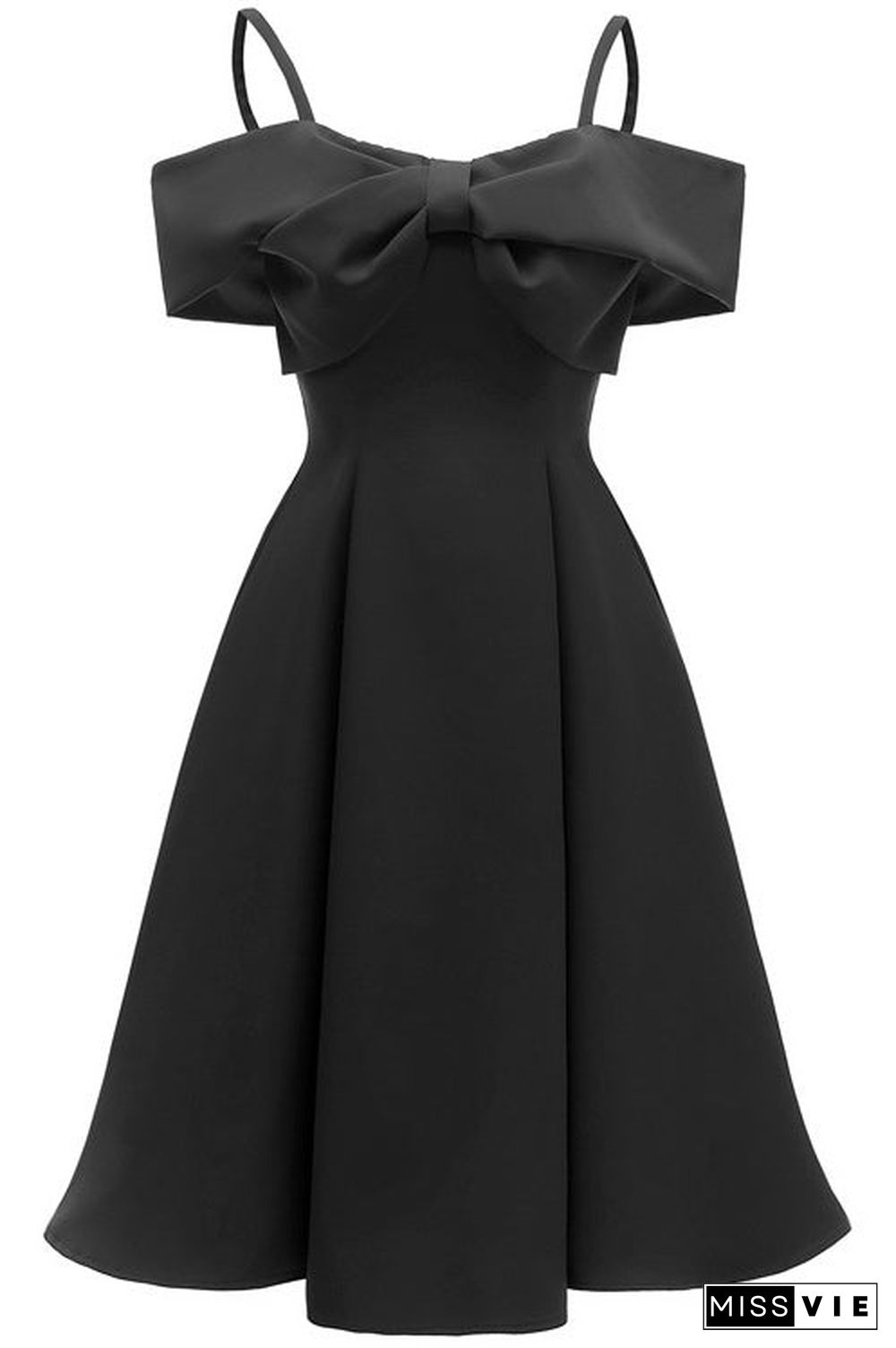 Chic Dark Navy Off-the-shoulder A-line Cocktail Prom Dress