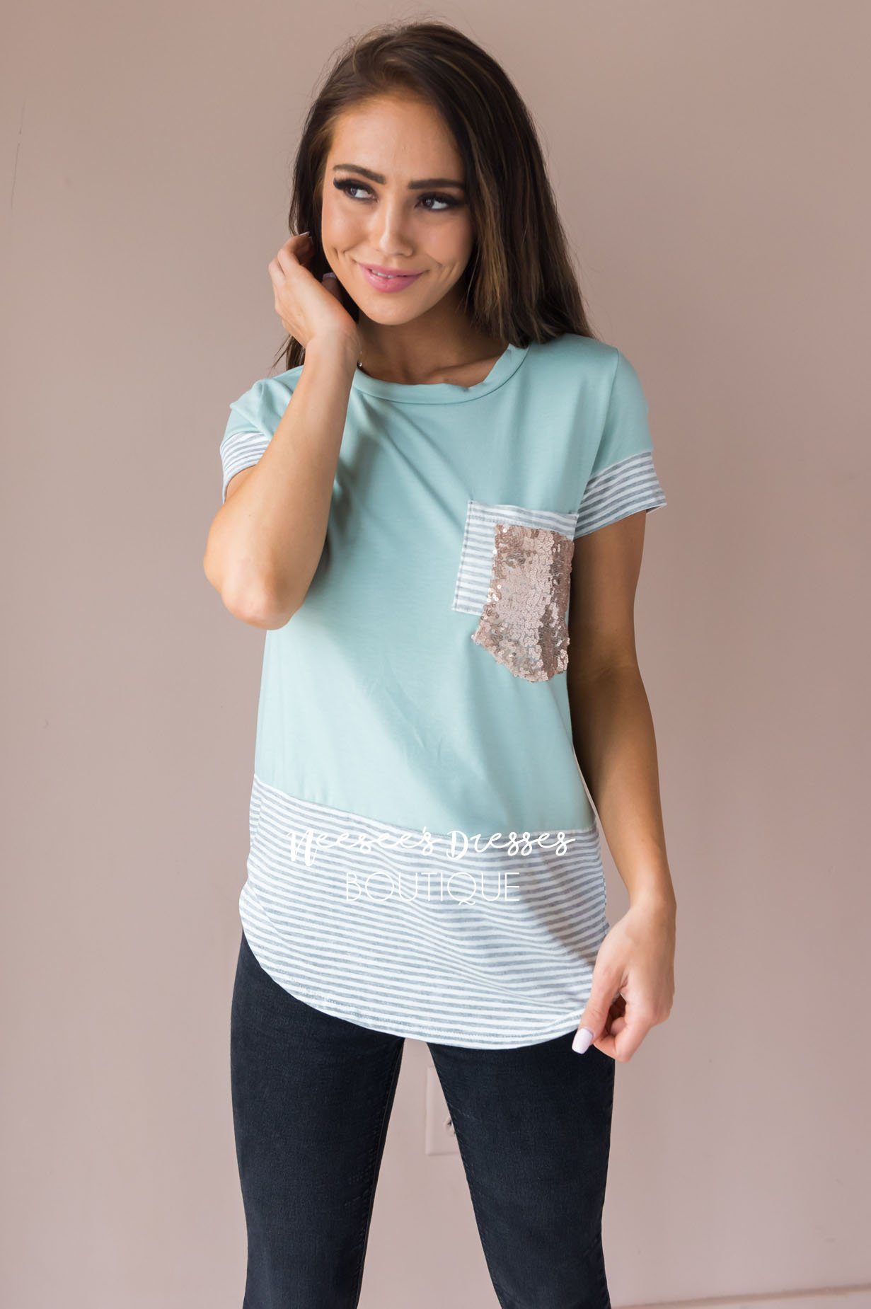 Take The Lead Modest Sparkle Tee