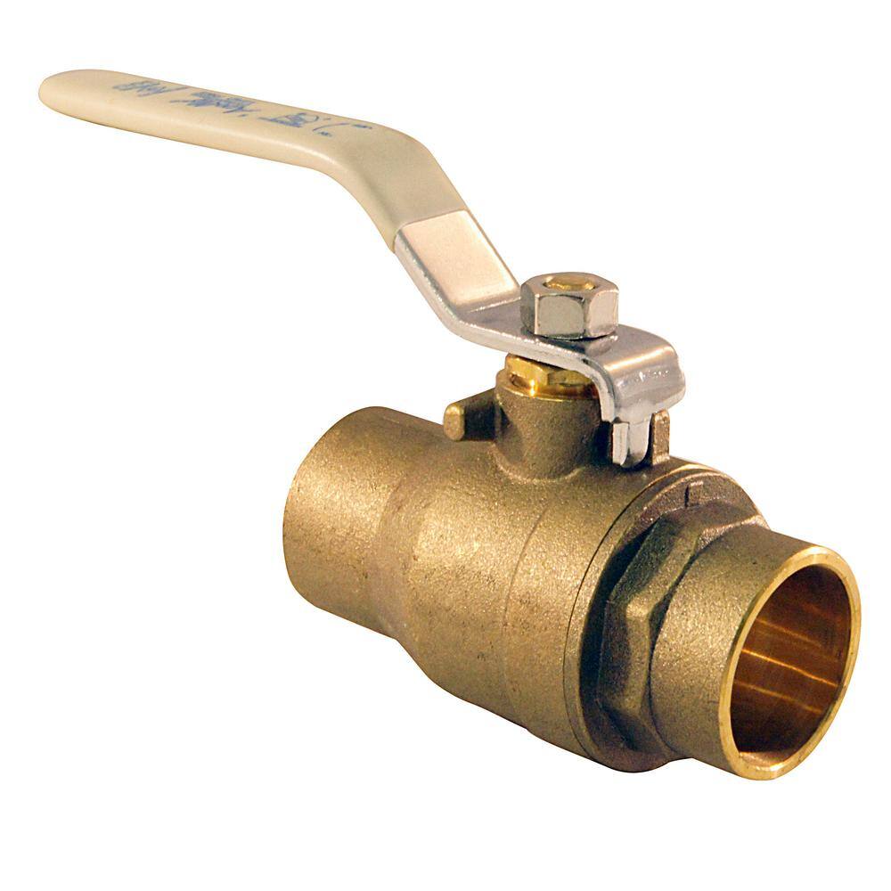 Apollo 1 in. Brass SWT x SWT Ball Valve Solder Full-Port THD94A205