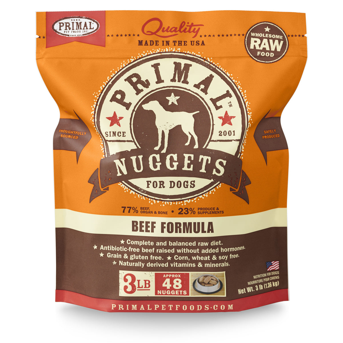 Beef Formula Raw Frozen Dog Food