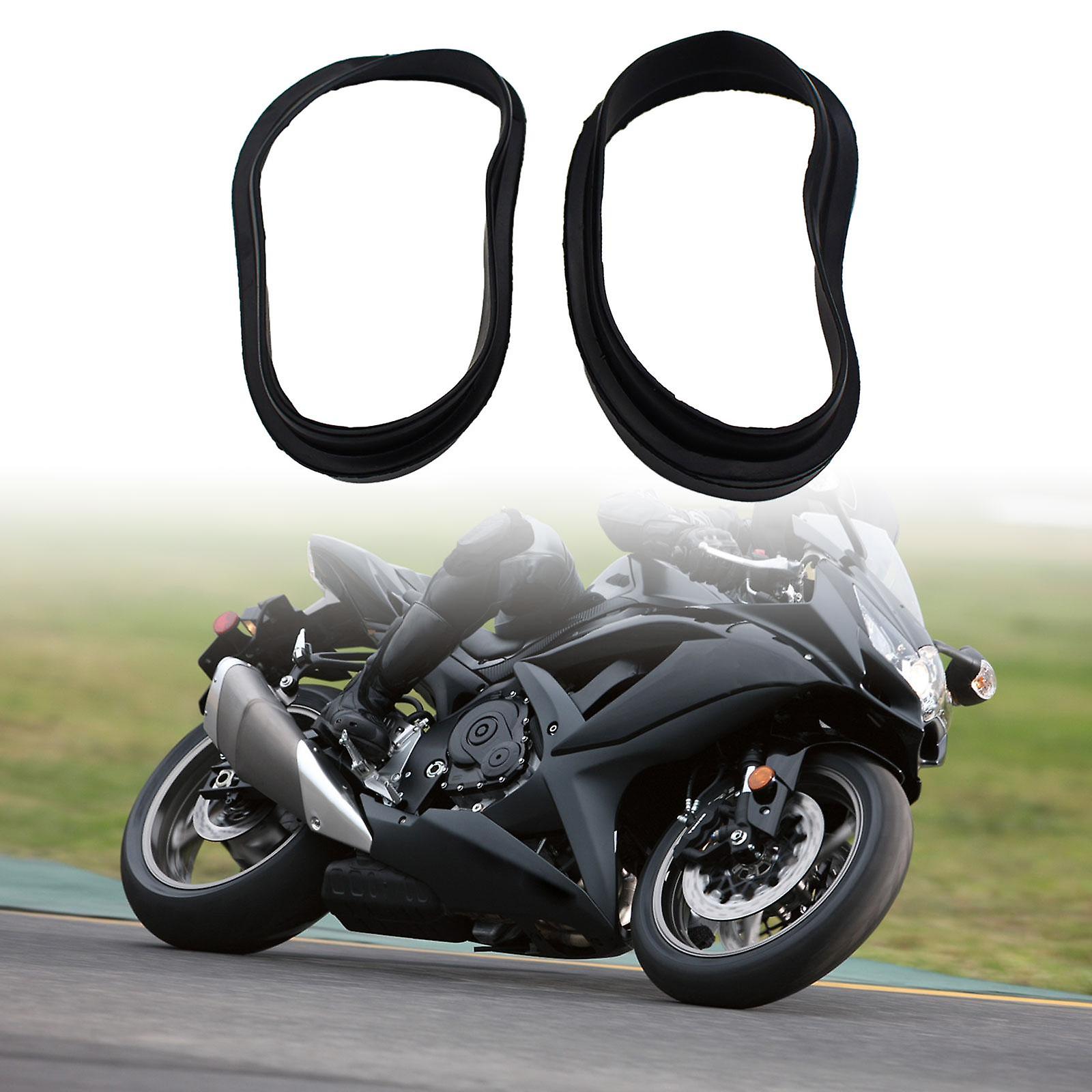 2pcs Air Intake Duct Rubber Boots Easy Installation For Suzuki Gsxr1000