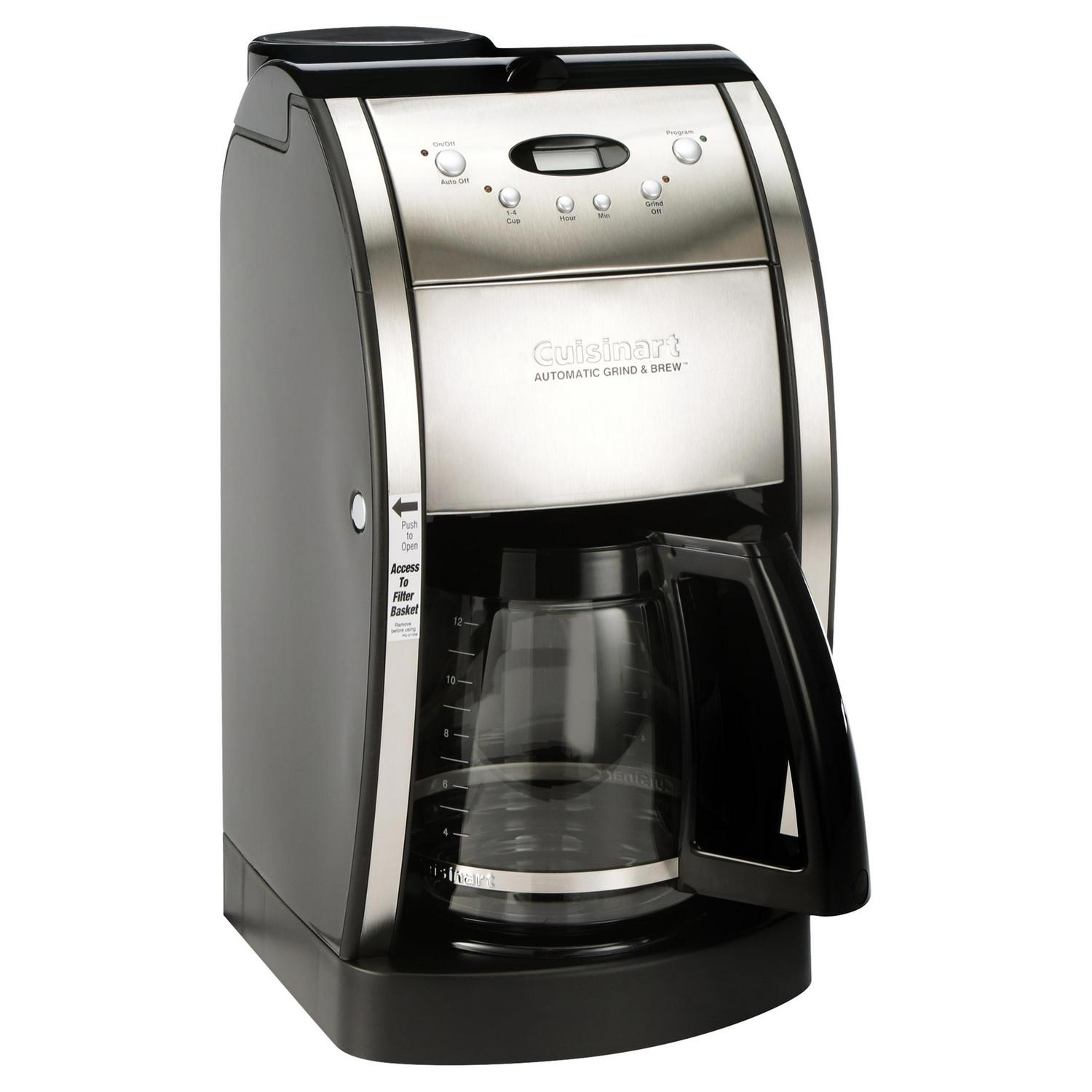 Cuisinart Grind and Brewa c 12 Cup Automatic Coffeemaker Silver  Crowdfused