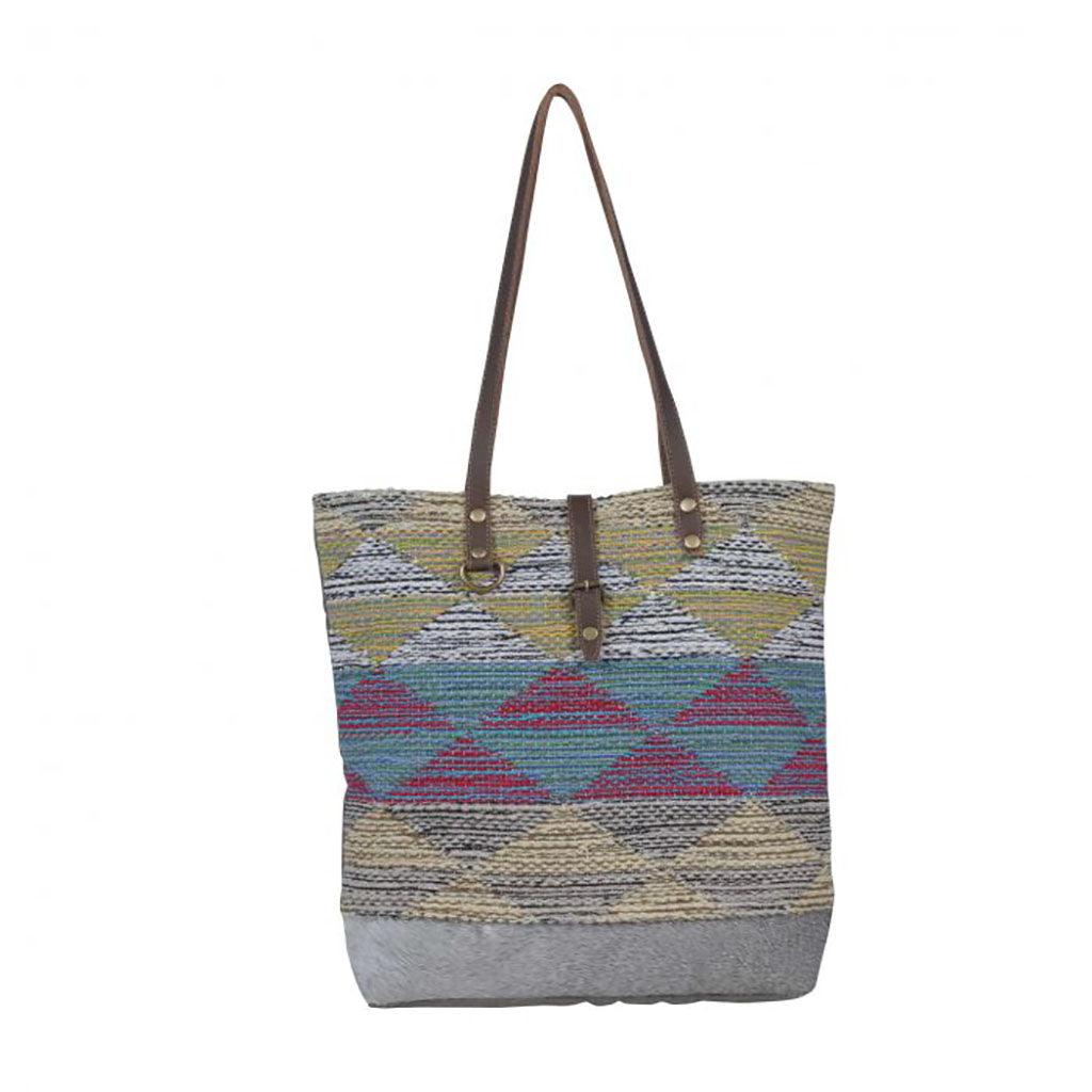 Myra Bag  Multicolored Waves Tote Bag