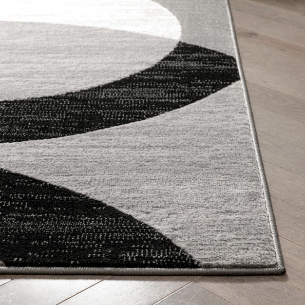 Well Woven Casual Modern Styling Shapes Circles Area Rug