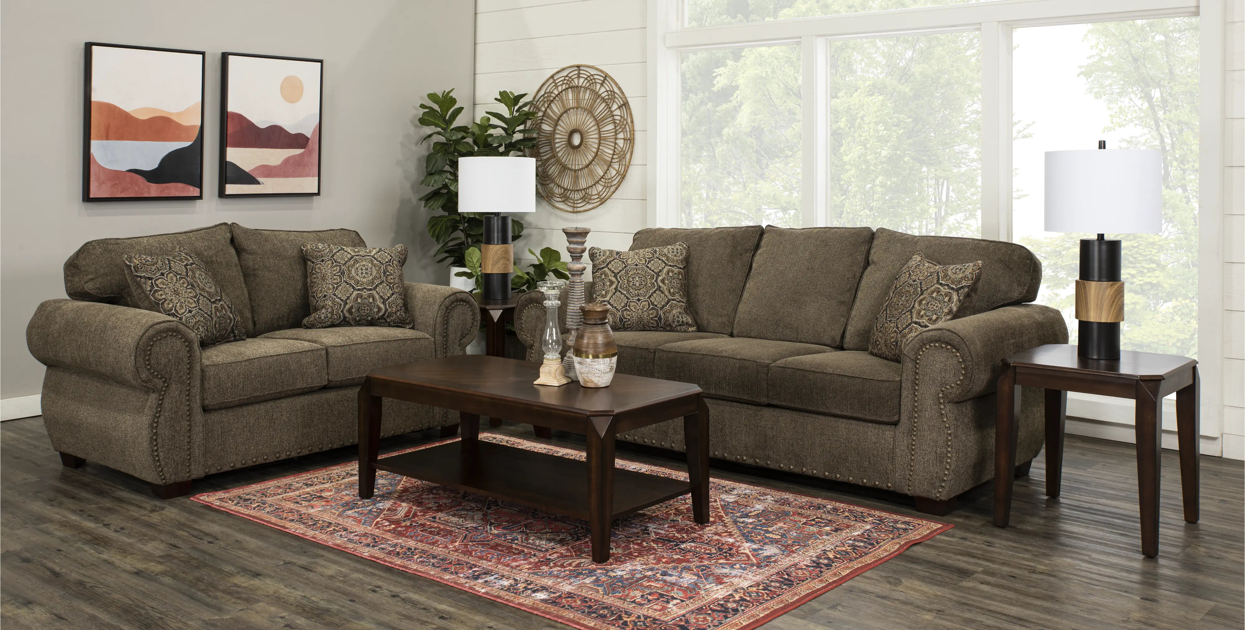 Southport Brown 7 Piece Living Room Set