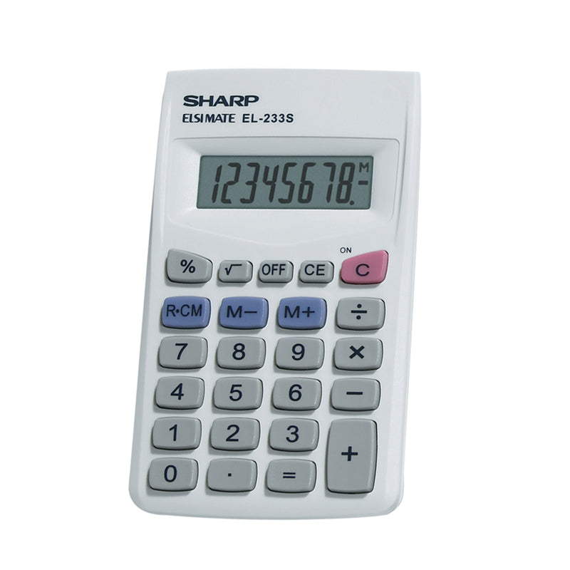 CALCULATOR 8DIGIT WHITE