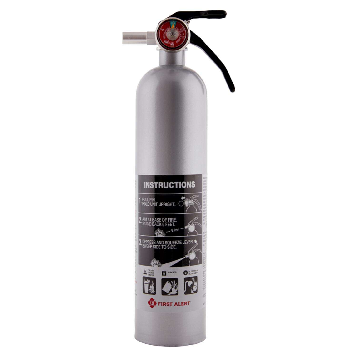 First Alert Designer 2-1/2 lb Fire Extinguisher For Household OSHA/US Coast Guard Agency Approval