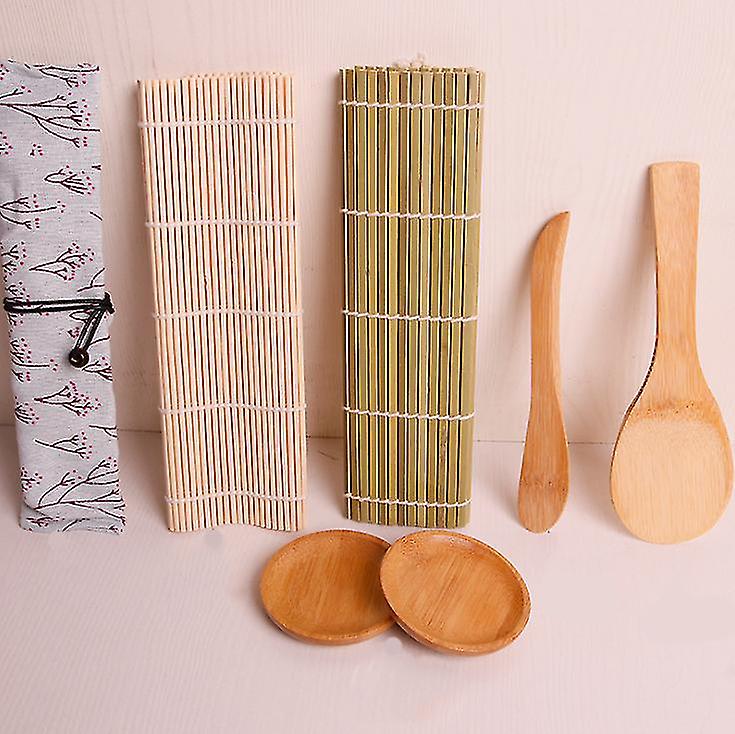 Diy Sushi Set Kitchen Crusher， Sushi Curtains Set， Baguettes， Sushi Plate And Spoon