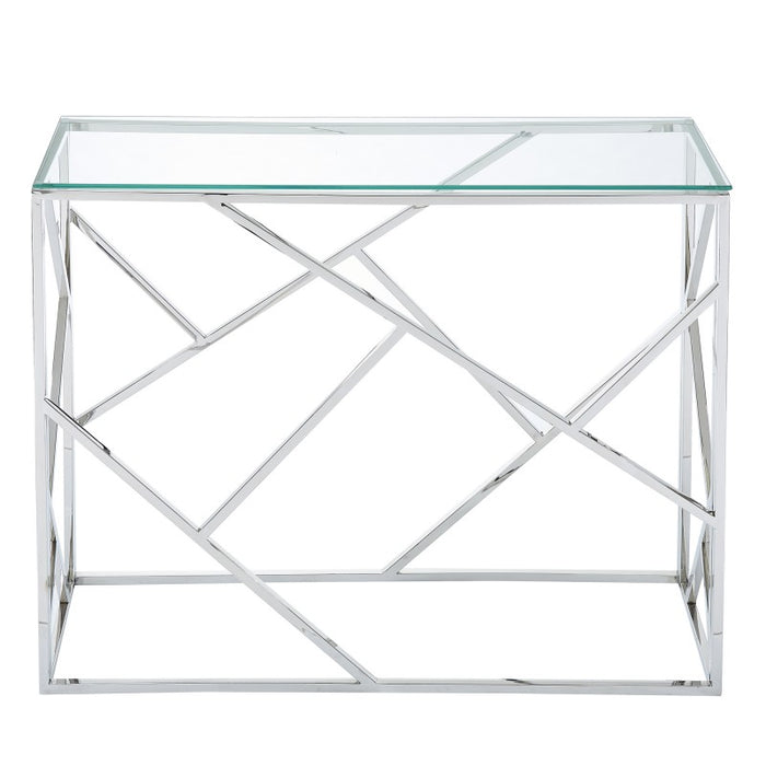 Inspire 502492CH Juniper Console Table in Chrome