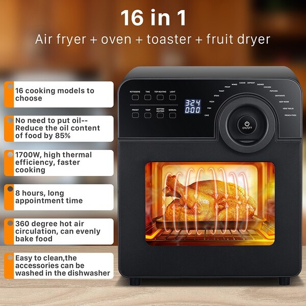 4 Slice Toaster Convection Air Fryer Countertop Oven