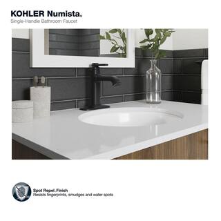 KOHLER Numista Single Hole Single-Handle Bathroom Faucet in Matte Black K-R26583-4D-BL