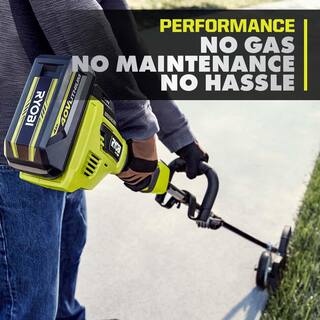 RYOBI 40V HP Brushless 15 in. Cordless Carbon Fiber Shaft Attachment Capable String Trimmer with 4.0 Ah Battery and Charger RY40290