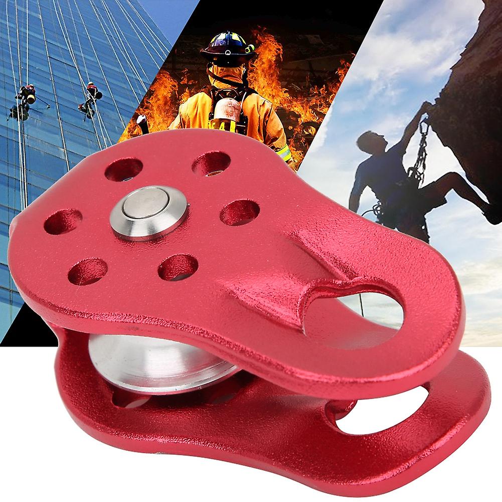 Universal Aluminum Alloy Outdoor Mountaineering Pulley Rescue Climbing Equipmentred