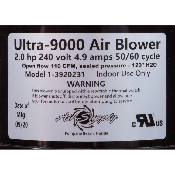 Air Supply of the Future 3920231 Blower  Air Suppl...