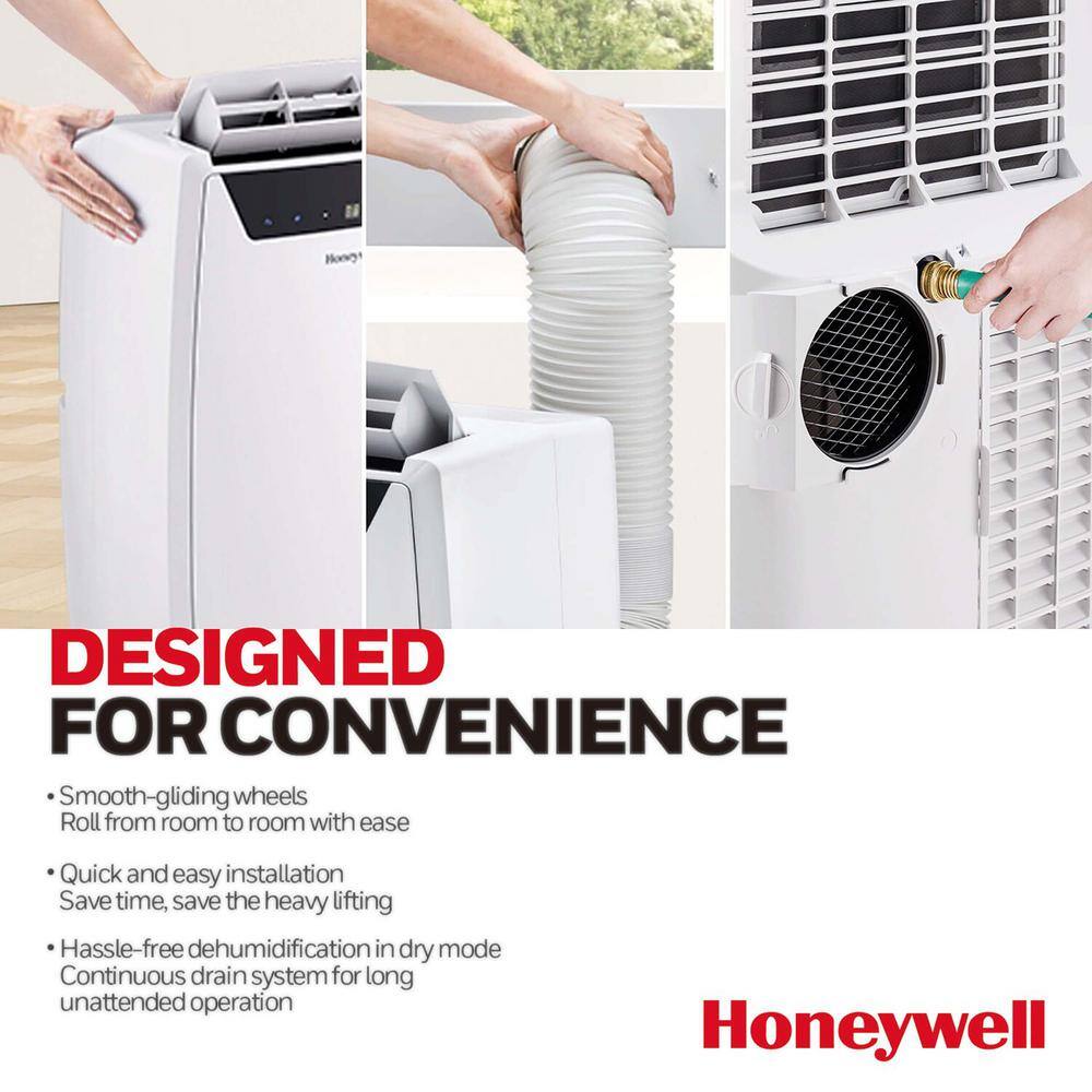 Honeywell 11000 BTU (8000 BTU DOE) Portable Air Conditioner with Dehumidifier in White MN1CFSWW8