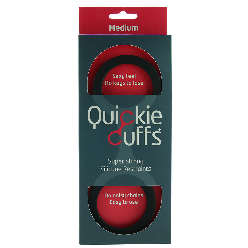 Medium Silicone Quickie Cuffs in Black