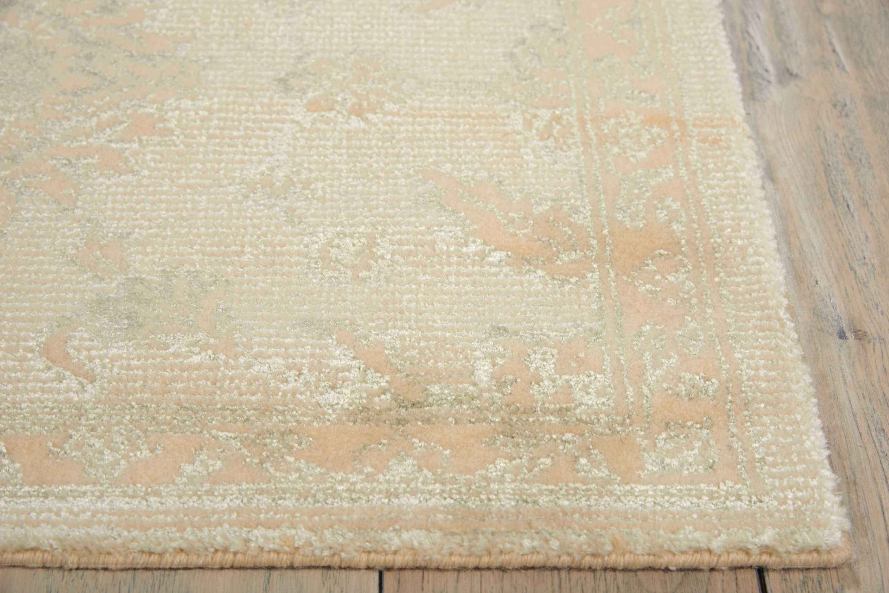 Luminance Hand Loomed Cream/Mint Rug