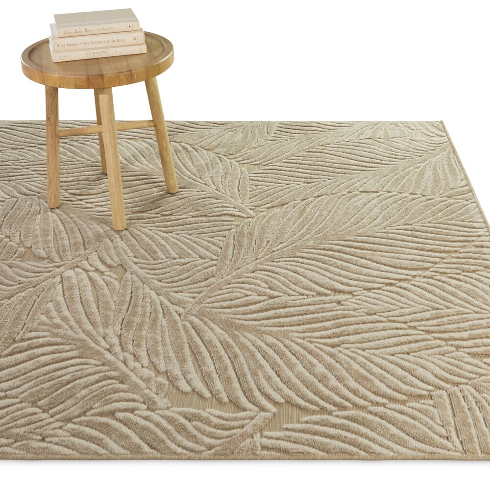 Alegria Tropical Leaves Area Rug