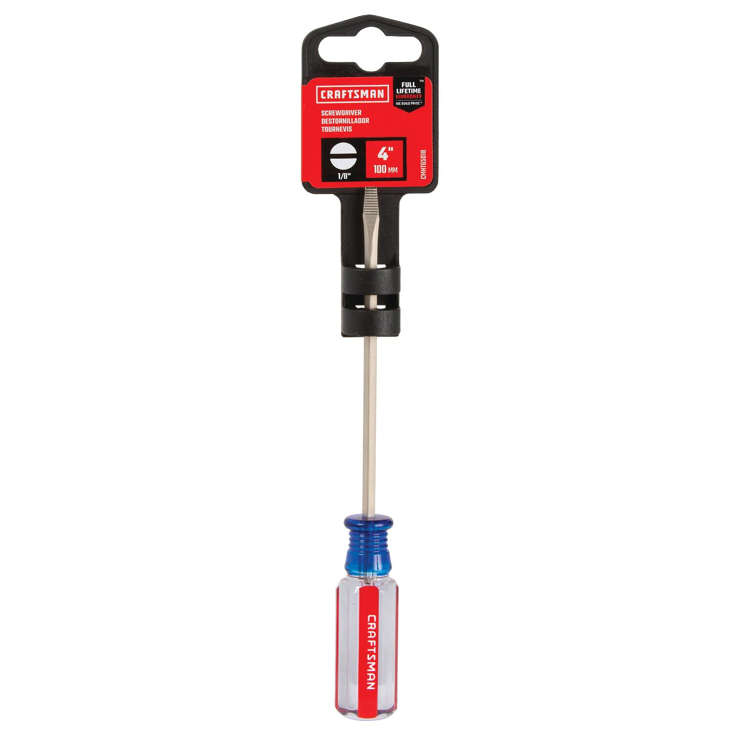 Craftsman 1/8 in. X 4 in. L Slotted Screwdriver 1 pc